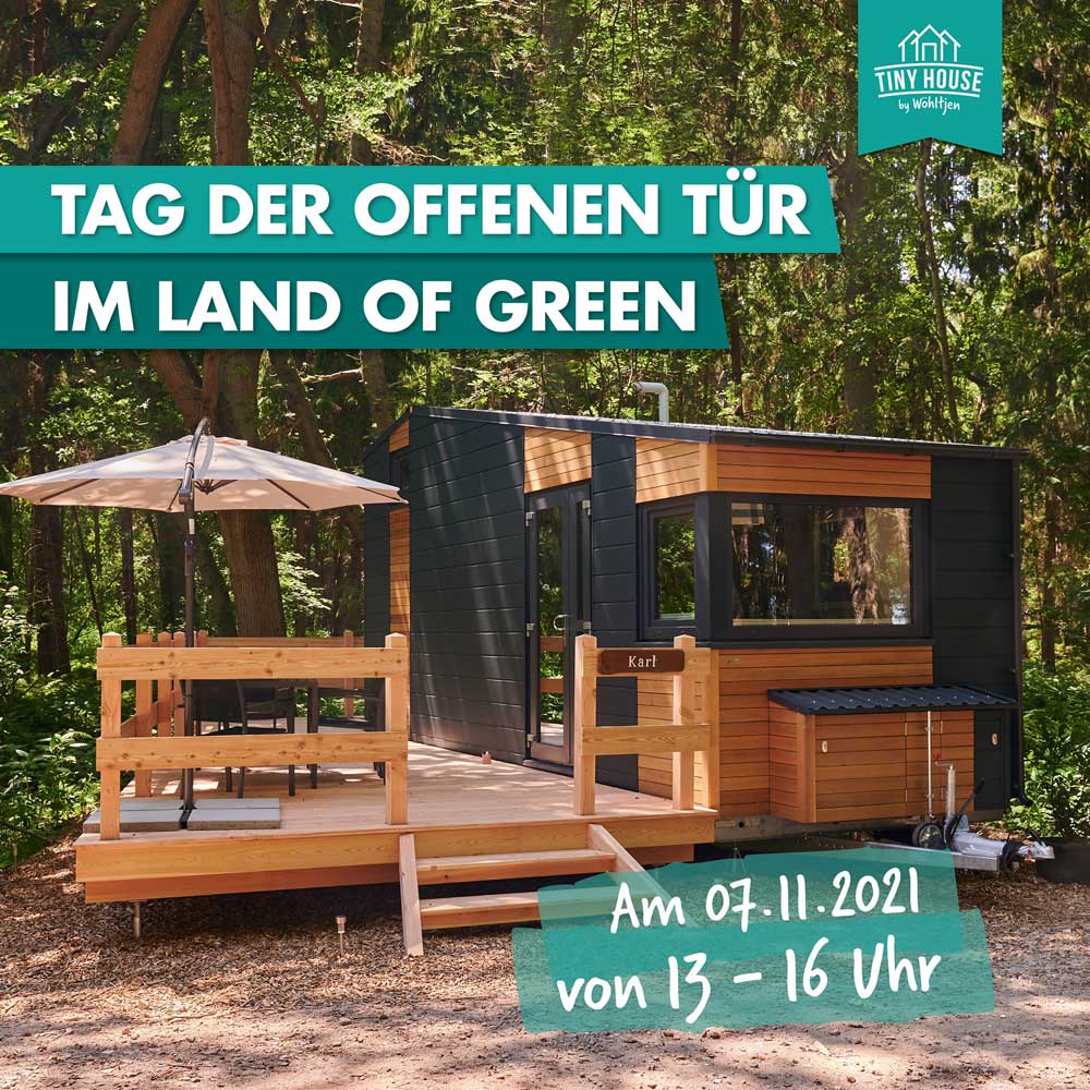 Tiny House kaufen bei Tiny House by Wöhltjen Land of Green Tag der offenen Tür